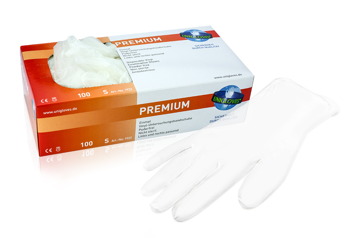 Vinyl gloves Premium size S