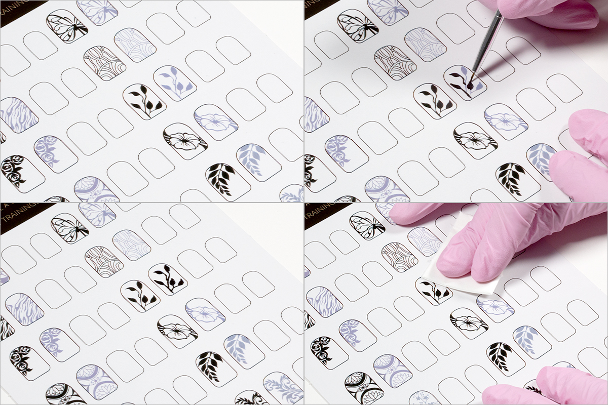 Jolifin LAVENI Nail Art Training Card No. 10