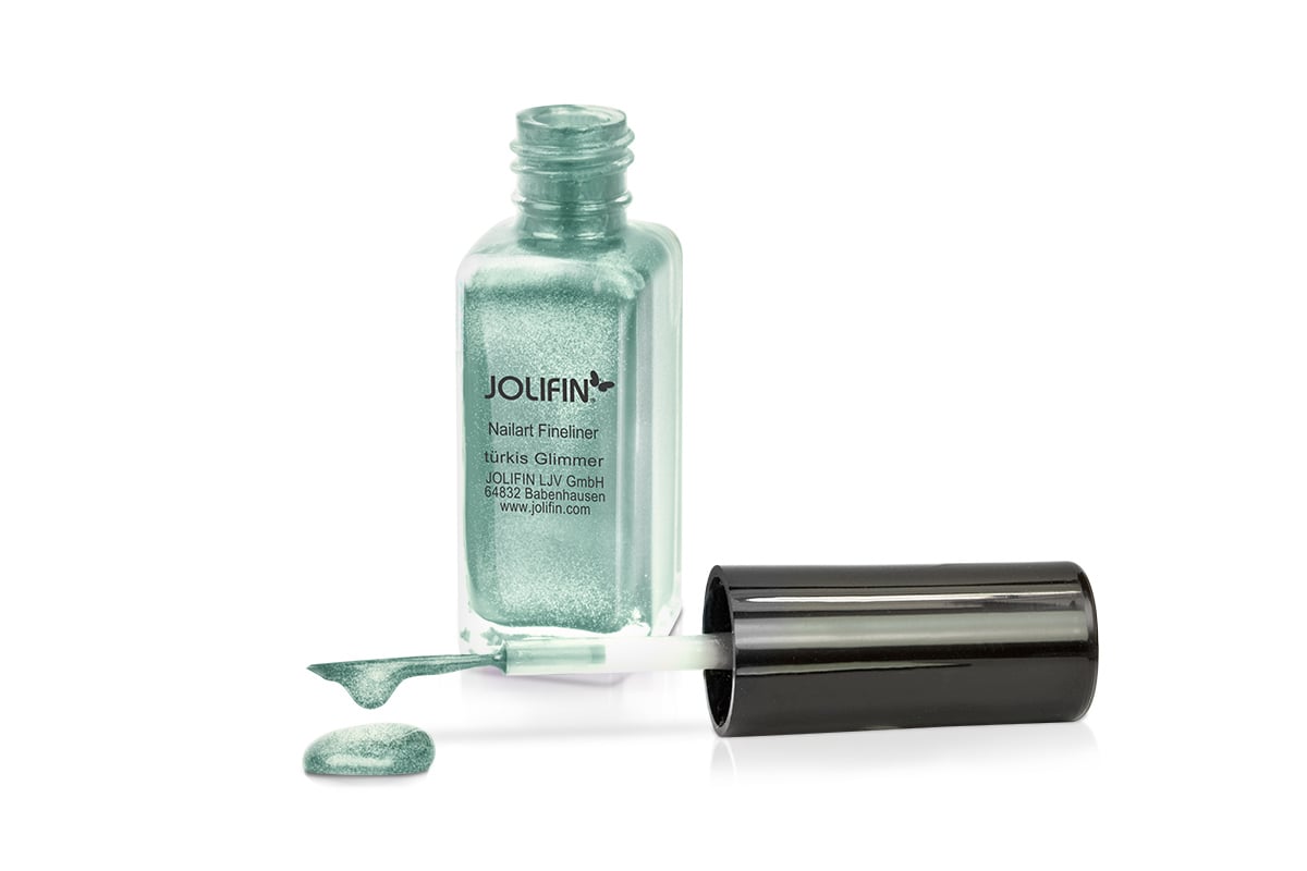 Jolifin Nail Art Fineliner turquoise mica 10ml