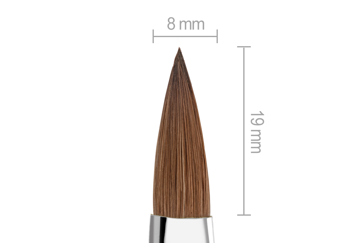 Jolifin Diamond Acryl-Pinsel rosy Gr. 8