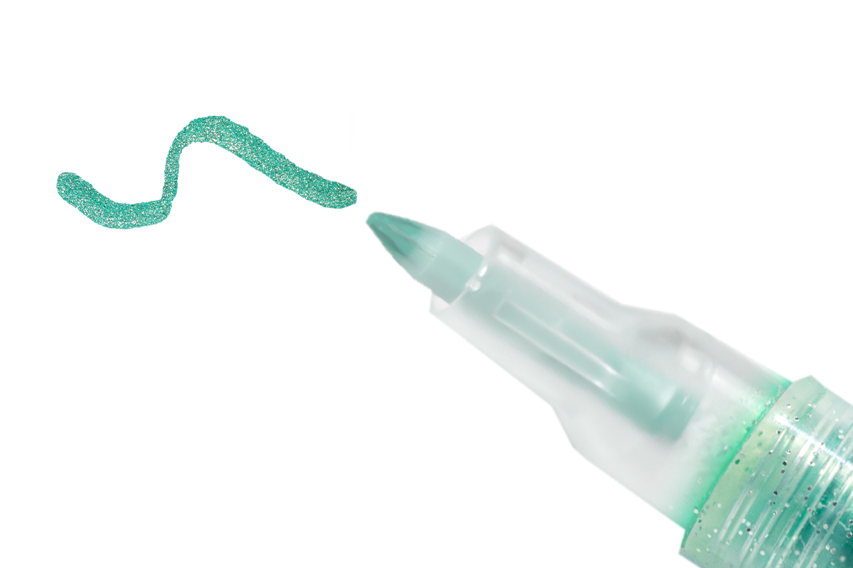 Jolifin LAVENI 3D Nail Art Pen - green glitter