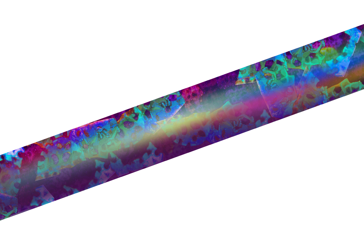 Jolifin Pinstripes hologram purple - 3mm