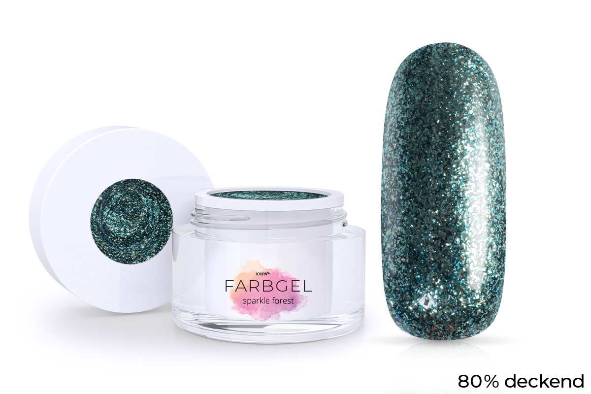 Jolifin Farbgel sparkle forest  5ml