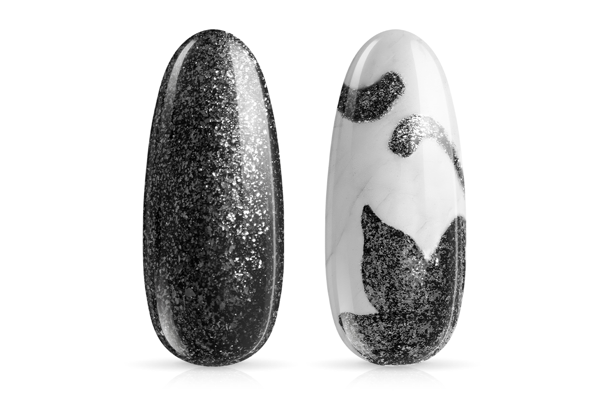 Jolifin LAVENI PRO Farbgel - sparkle black 5ml