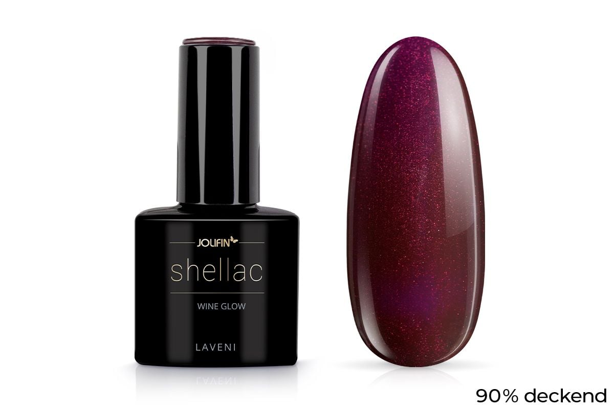 Jolifin LAVENI Shellac - wine glow 10ml | 34984H